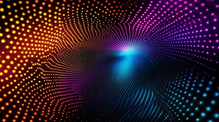 Obraz premium Colorful abstract digital wave background design.