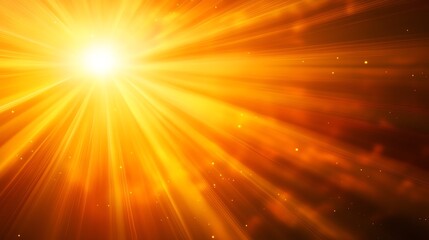 Obraz premium Radiant sun rays shining through the atmosphere.