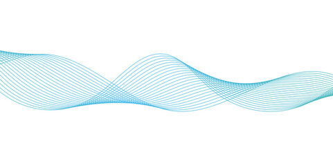 Abstract wave element for design. Digital frequency track equalizer. Stylized line art background.