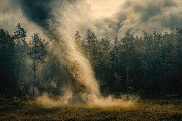 Tornado Over Field