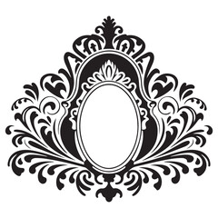 vintage decorative frame border vector line art illustration collection