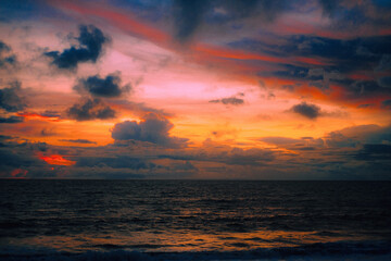 sunset at the beach