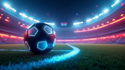Soccer Stadium, Football Stadium, Green Field, Soccer Field, Football Field, Stadium Lights, Goalpost, Sports Arena, Soccer Match, Grass Field, Artificial Turf, Real Grass Field, Sports Venue, Soccer 