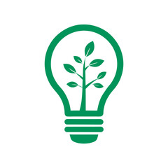 bulb with plant inside