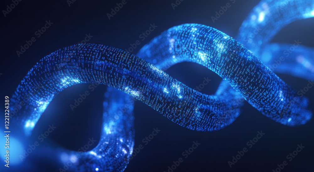 Poster glowing data cables in motion create a mesmerizing visual of futuristic technology and connectivity 