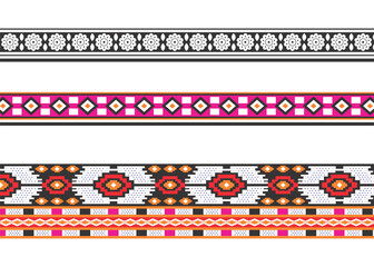 Flower And Geometric Design Pattern, Background, wallpaper.