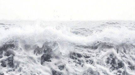 A powerful splash of water frozen mid-air against a plain white background, capturing the intricate details of the droplets and the dramatic motion of the water