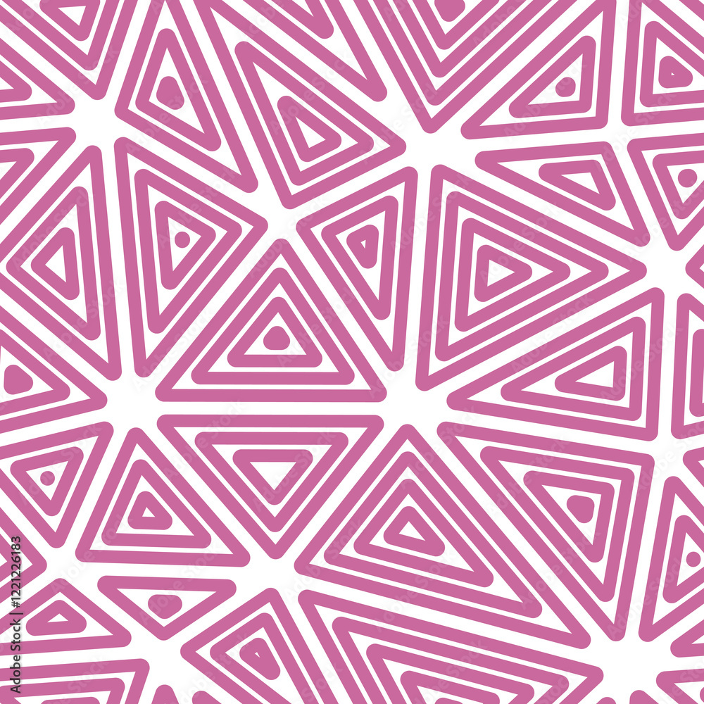 Poster minimal geometric background. big triangles size. multiple repeated inner triangles. solid color sty