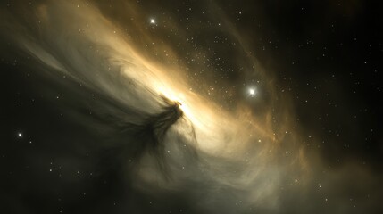 Fototapeta premium Serene Galaxy Background with Soft Nebula and Stars