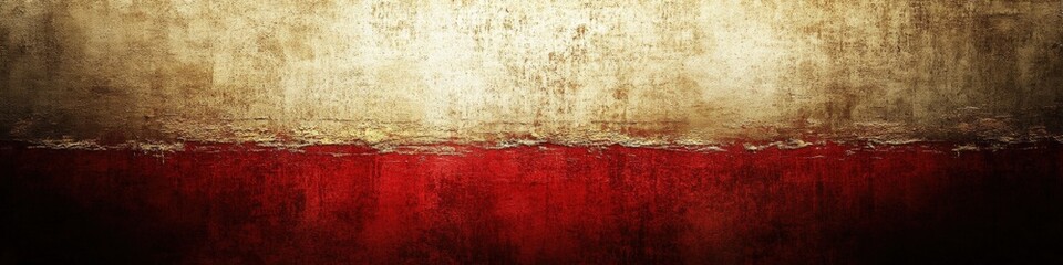 Obraz premium Vintage Textured Polish Flag Background with Gradients of Red and White for Artistic or Historical Themes.