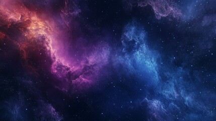 Obraz premium Vibrant cosmic backdrop with seamless color blending, perfect for wallpaper and digital designs. A dreamy, abstract background with glowing pink and blue tones.