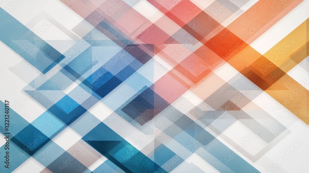 Poster dynamic composition of vibrant geometric triangle patterns abstract art digital canvas modern design