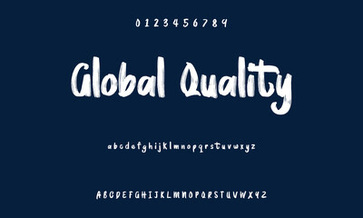 Set of Numbers 1, 2, 3, 4, 5, 6, 7, 8, 9, 0. Brush stroke, marker textured numbers. Stylish hand draw brush painted numbers set. Bold brush drawn grunge. Dirty texture vector. Rough brush strokes.