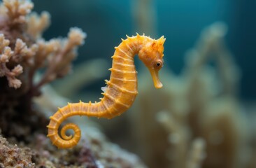 Seahorses are small fish with horse heads, monkey tails, and armoured bodies. They are related to pipefishes and sea dragons