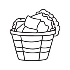 Girl and Groovy: Bold and Easy Coloring Page, Line art, Balck and white Image, Drawing, Coloring page