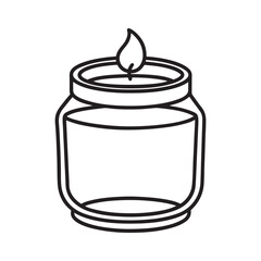 Girl and Groovy: Bold and Easy Coloring Page, Line art, Balck and white Image, Drawing, Lamp jar Coloring page