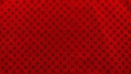 A red fabric with a pattern of squares