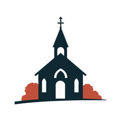 Church icon vector art