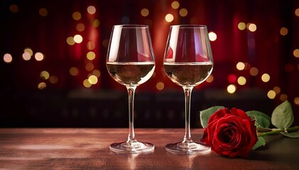 two glasses of champagne