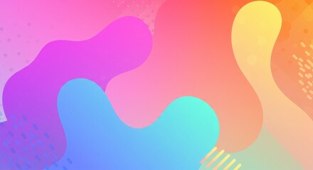 Abstract Colorful Gradient: A vibrant and dynamic abstract design featuring a smooth gradient of colors and fluid shapes, evoking a sense of modern art and artistic expression.