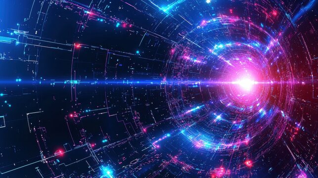 A creative healthcare team using digital health records and real-time data to enhance patient care in a high-tech collaborative environment