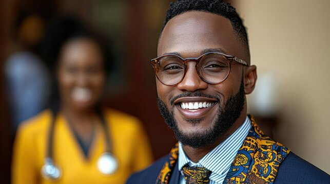 Portrait of a health informatics expert ensuring seamless data sharing between care providers with innovative digital platforms in a high-tech clinical environment