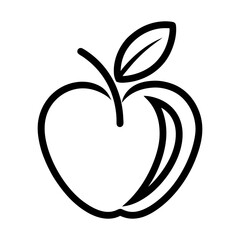 Apple icon vector silhouette symbol
