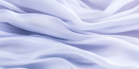 Obraz premium Elegant white silk fabric with flowing soft waves