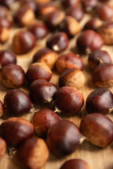 Close up of chestnuts
