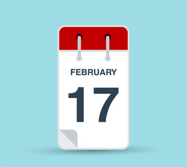 February 17 calendar icon