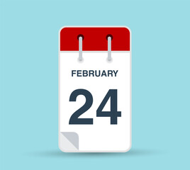 February 24 calendar icon