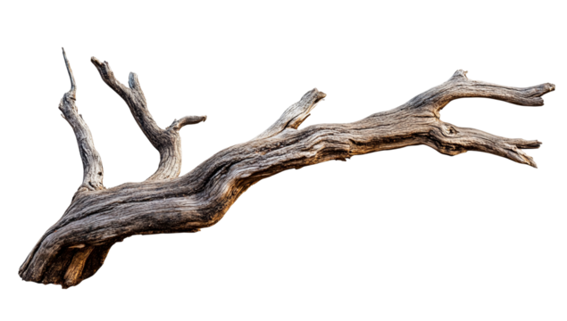Dried Tree Twig with Natural Decay