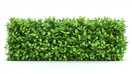 Obraz premium Green hedge isolated on white background , plants , trees , grass