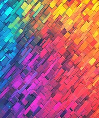 Vibrant Kaleidoscopic Mosaic Tile Design