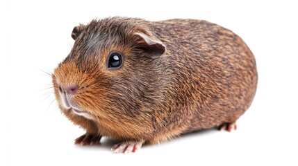 Adorable Brown Guinea Pig Portrait