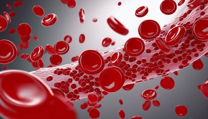 blood cells medical plasma hemoglobin erythrocytes red blood cells in vein stream a body vascular system cancer and microbiology science a sickle cell 3d animated a white background
