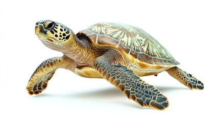 Obraz premium Magnificent Green Sea Turtle: Graceful Underwater Creature