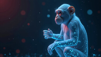 Digital technology simpanse background 