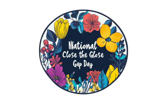 Circular Badge with National Close the Inscription Isolated on transparent background.