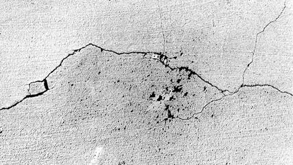 Abstract Grunge Concrete Wall Texture – Distressed Surface with Cracks and Rough Industrial Background Illustration