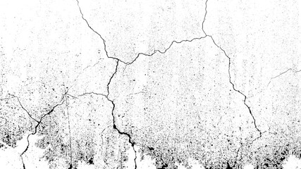 Wall Crack Illustration – Flat Editable Vector of Fracture Surface, Broken Wall, and Rift on Ground or Ice. Wall cracks. Flat for instant color change. Fracture surface ground