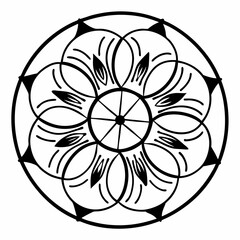 An Abstract Minimalist mandala Design High Quality Editable Vector Design and illustration