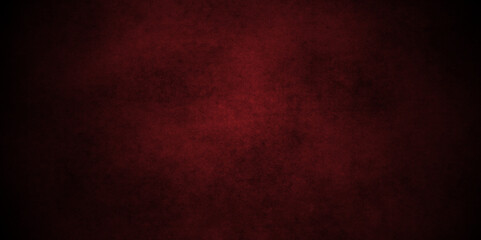 Grunge abstract Elegant dark solid red background with elegant border red wall , a versatile backdrop studio banners. Abstract rough red grunge texture background.	