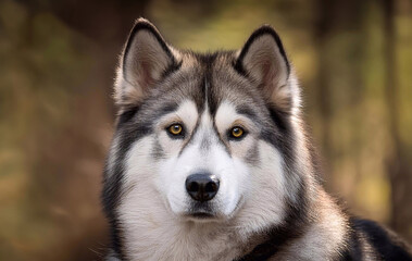 Portret psa malamute