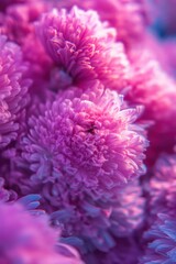 Beautiful clusters of vibrant purple flowers in natural sunlight create a stunning floral tapestry in a garden setting