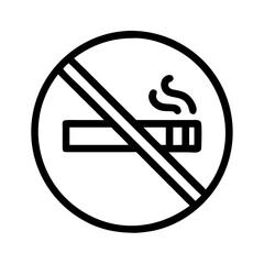 no smoking sign on white
