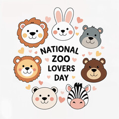 Fototapeta premium Celebrate National Zoo Lovers Day!