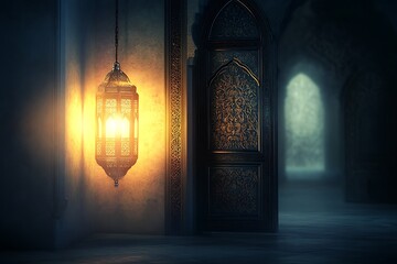 A Festive Eid Mubarak and Ramadan Kareem Background.