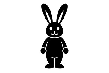 Easter vector art silhouettes, vector clip art , isolated decorative elements for the holidays on white.