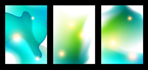 Fototapeta premium Light background with bright blurred spots and bokeh.